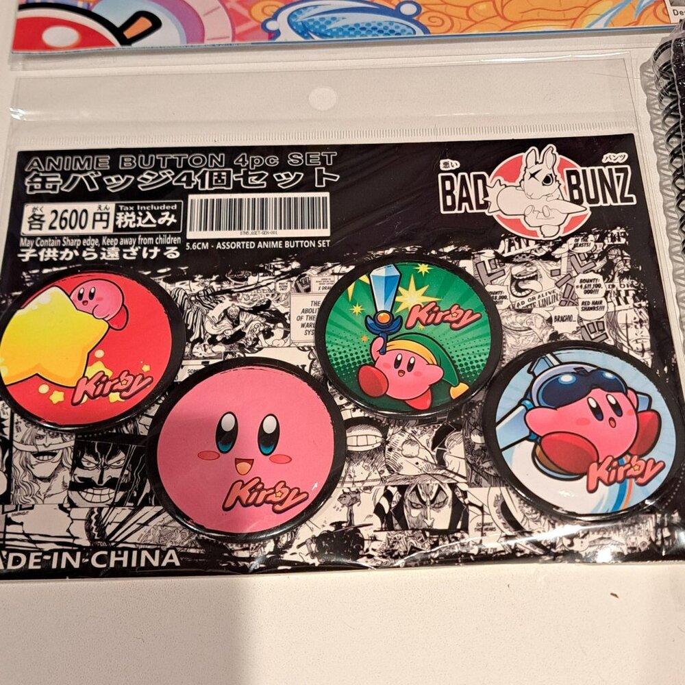 Kirby buttons set of 4 NIB new in bag - Picture 1 of 1